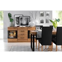 Masa extensibila MOSAIC 40 Stejar Miodowy / Negru